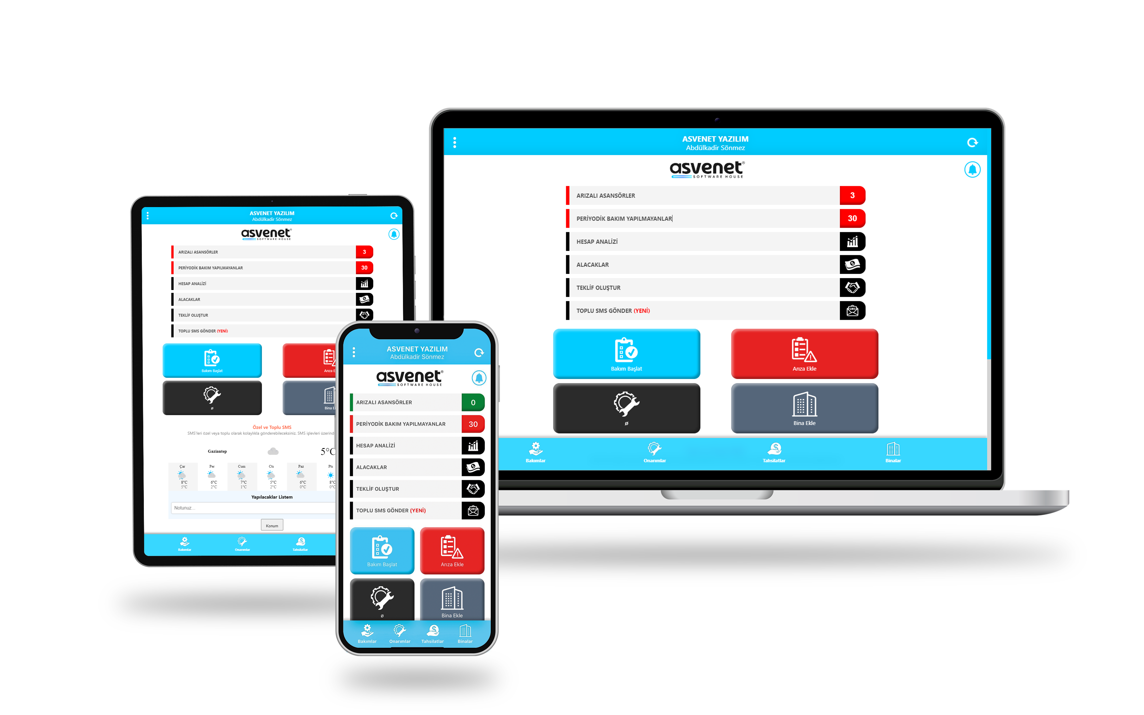 ASBAKIM Laptop Ekranı